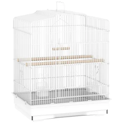 PawHut cusca pentru pasari, 46.5x35.5x92cm, alb | Aosom Romania