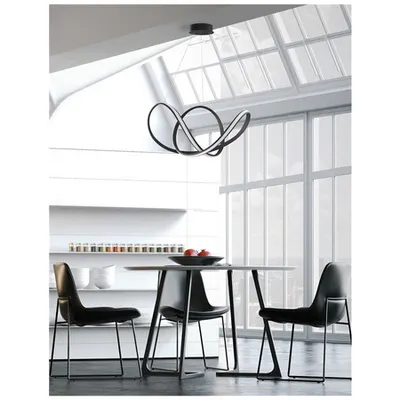 Lampa suspendata APUS Nisipiu Negru Aluminiu & Acrylic Dimabil LED 50 Wat 220-240 Volt 1800Lm 3000K IP20