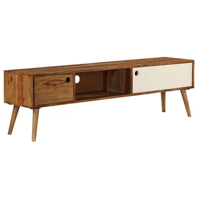 vidaXL Comodă TV, 140x30x40 cm, lemn masiv de acacia
