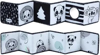 Cărticică cu doua fețe-apărătoare Tiny Love Black&White Decor