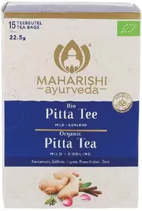 Ceai organic pentru Pitta dosha, 15 pliculețe, Maharishi Ayurveda