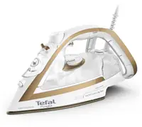 Fier de călcat Tefal - Puregliss FV8042E0, 2900W, 50 g/min, alb/auriu