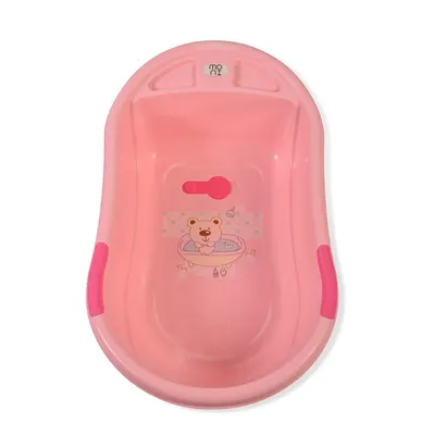 Cadita de baie cu suport Moni Lilly pink