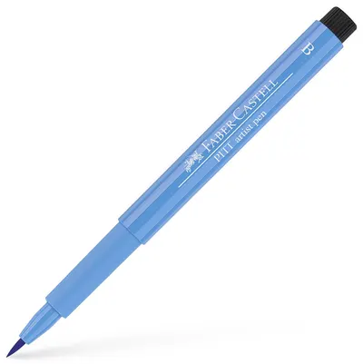 Marker cu pensula Faber-Castell Pitt Artist - Albastru ca cerul (146)