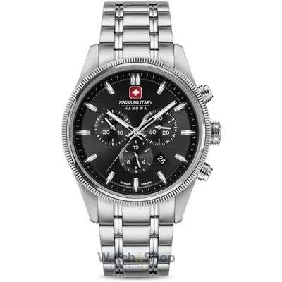 Ceas Swiss Military Hanowa Swiss Military Hanowa SMWGI0003102 Mens Watch Airman First Class Chrono 43 mm 10ATM