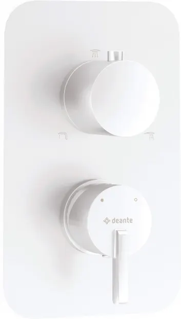 Capac pentru baterie cada, element extern BOX ascuns, alb, Deante Silia