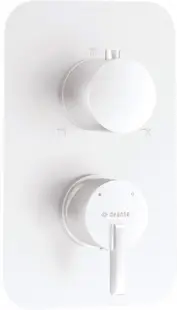 Capac pentru baterie cada, element extern BOX ascuns, alb, Deante Silia