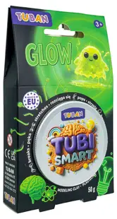 Masă senzorială pentru modelaj Tuban - Tubi Smart, 50 g,strălucind în întuneric
