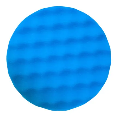 Burete abraziv lustruire, varf: ondulat, diametru: 150 mm, culoare: albastru, velcro, 2 buc