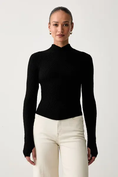 Victoria Beckham pulover pentru femei din lână merino