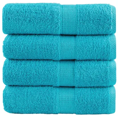 Gossi prosoape maini premium solund 4 buc turcoaz 30x30cm 600 gsm