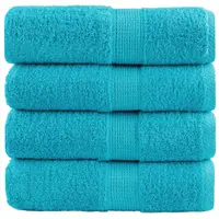 Gossi prosoape maini premium solund 4 buc turcoaz 30x30cm 600 gsm