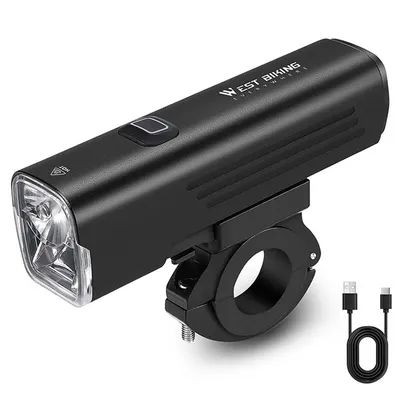 Lumină bicicletă 1000 lumeni, usb reîncărcabilă, Yb0701387, negru