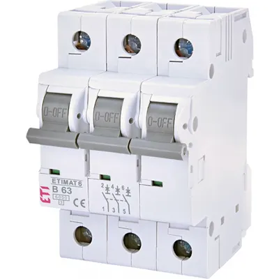 ETIMAT 6 Intrerupatoare automate miniatura 6kA ETIMAT 6 3p B63