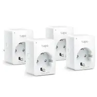 TP-Link MINI SMART WI-FI SOCKET TAPO P100 (4-PACK), Protocol: IEEE 802.11b/g/n, Bluetooth 4.2 (for onboarding only), 2.4 GHz, TAPO P100(4-PACK)