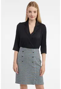 Rochie cu design 2-in-1 - Negru