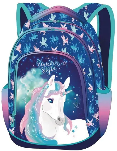 Ghiozdan școlar Colorino Primer - Unicorn, cu 2 compartimente