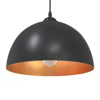 Gossi lampi de suspendare 2 buc e27 negru Ø 30 cm metal