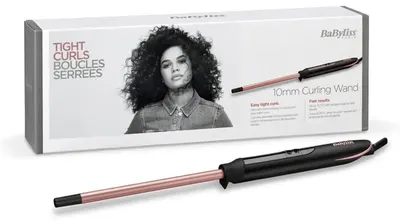 BaByliss maşină de ondulat păr - C449E, 210°C, 10 mm, negru/cupru
