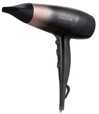 Uscător de păr Remington - D5305 Rose Shimmer, 2200W, 3 viteze, negru/roz