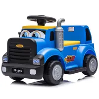 Camion electric multifunctional 2 in1 Lightning 33 pentru copii 18-36 luni, 30W 6V, culoare dark blue