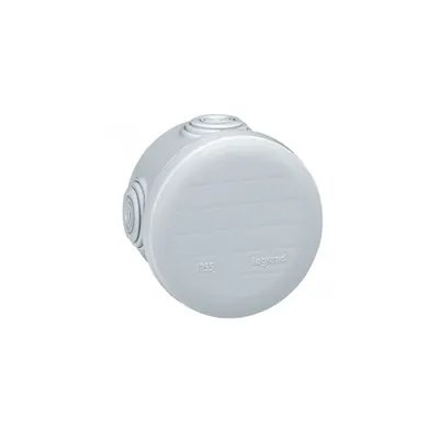 rotund Plexo box cu 4 direct entry membrane glands - IP55 IK07 - Ø70 inaltime 45 - alb RAL 9010