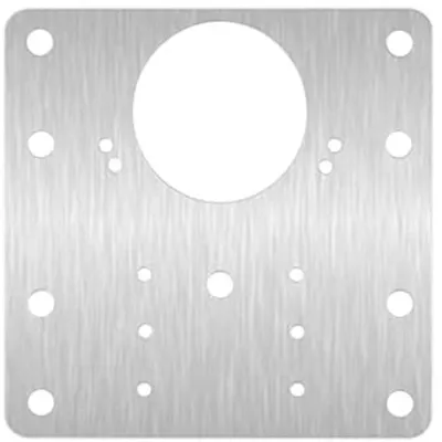 Placa din Inox pentru Reparatie Defecte Balama Mobilier, 90 x 90 mm