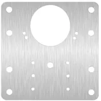 Placa din Inox pentru Reparatie Defecte Balama Mobilier, 90 x 90 mm