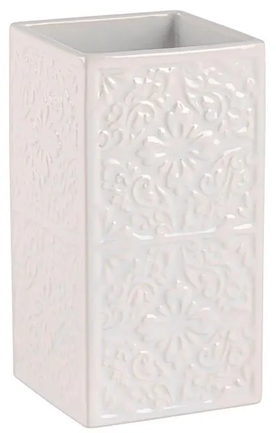 Suport pentru periuță de dinți Wenko - Cordoba, 6,5 x 12 x 6,5 cm, ceramică, alb