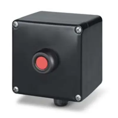 Doza aparentan122x120x90mm IP66 PUSH BUTTON 1NO+1NC RED THERMOSETTING