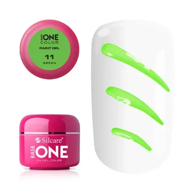 Gel UV Color Base One Silcare Paint Green 11