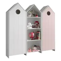 Șifonier de copii alb/roz deschis 173x171,5 cm CASAMI – Vipack