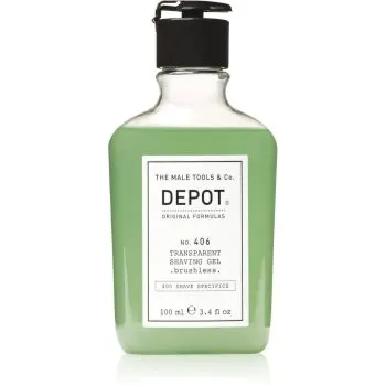DEPOT 400 SHAVE SPECIFICS NO. 406 TRANSPARENT SHAVING GEL .brushless. gel pentru bărbierit