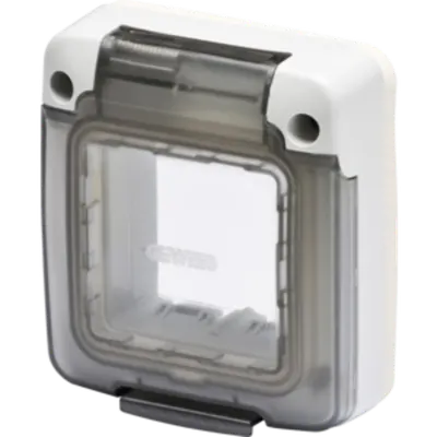 Combi in - Etanșeitate Cap 2 Gang - Sistem - Smocked Solid Transparent Door - Ip65 - Gri Deschis Ral 7035