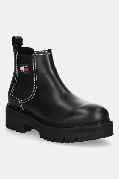 Tommy Jeans ghete chelsea de piele TJW URBAN CHELSEA BOOT