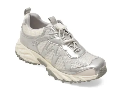 Pantofi sport GRYXX argintii, 161, din material textil si piele naturala