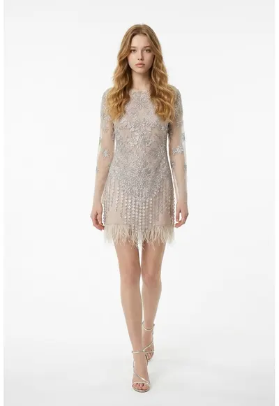 Rochie Anouka argintie