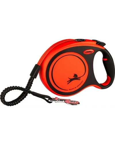 FLEXI Xtreme L Tape 8 m Lesa automata cu banda pentru caini talie mare, portocaliu