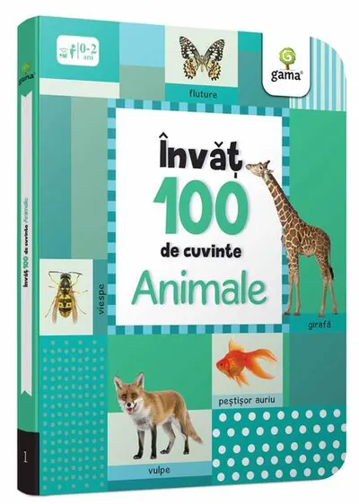 Animale. Învăț 100 de cuvinte (Vol. 1) - Board book - ***