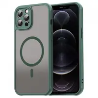 Husa MagSafe pentru Apple iPhone 12 Pro Max, Techsuit, HaloFrost II, Verde