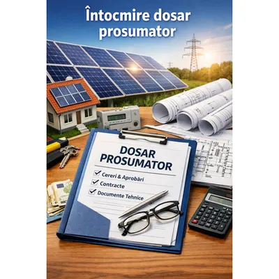 Intocmire dosar prosumator – Documentatie completa pentru fotovoltaice