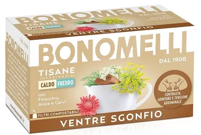 Ceai din plante pentru gaze și balonare, 16 plicuri, Bonomelli