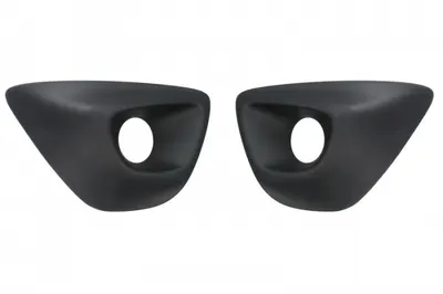 Acoperire bara fata Dreapta Stanga (set, cu gauri pentru lampa de ceata, plastic, negru) potrivit OPEL VIVARO B 06.14-12.19 06.14