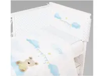 Lenjerie pat 3 piese Klups Teddy Blue K070