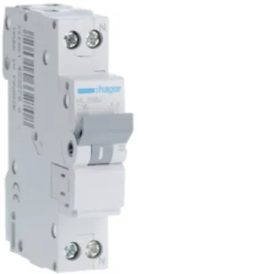 Disjunctor 1P+N, 16A, 6kA, C, 1M