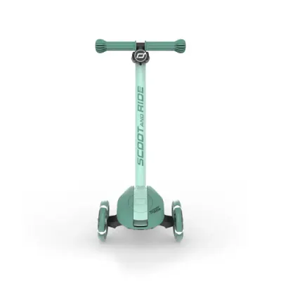 Trotineta pentru copii Scoot and Ride Highwaykick 3S Led Forest pliabila, reglabila, roti led, 3 ani+, greutate suportata 50 kg