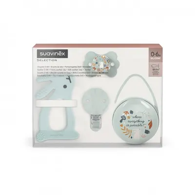 Set cadou pentru bebelusi Suavinex Wonderland albastru