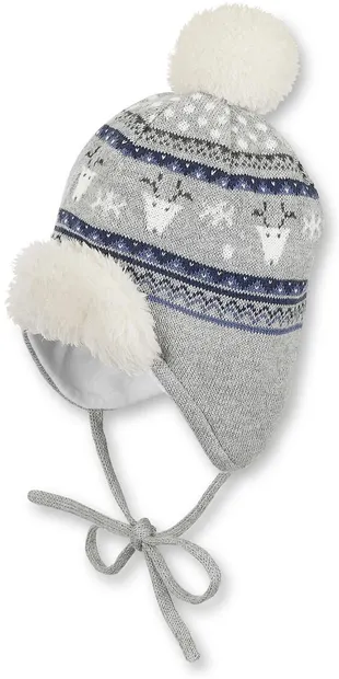 Căciulă de iarnă pentru bebeluși cu pompon Sterntaler - 41 cm, 4-5 luni