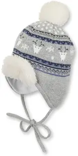Căciulă de iarnă pentru bebeluși cu pompon Sterntaler - 41 cm, 4-5 luni