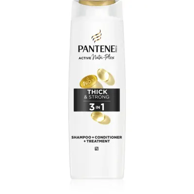 Pantene Pro-V Active Nutri Plex Thick&Strong șampon pentru păr slab și deteriorat 3 in 1 325 ml